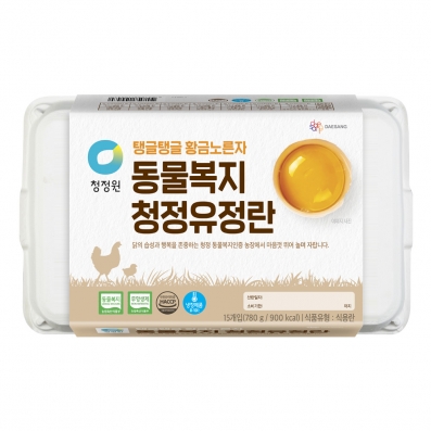 [신선축산] 청정원 동물복지 청정유정란 15구