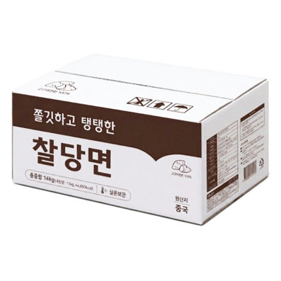 쫄깃하고 탱탱한 찰당면 14kg