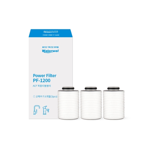 워터웰 A타입 (PF-1200) 리필필터 3개입/6개입
