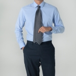 맨하탄 뱀부 빅사이즈 스트레치셔츠 일반핏