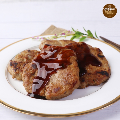 와룡총각 한돈 곤약 떡갈비 스테이크