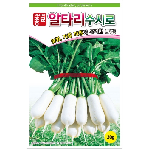 아시아종묘/무씨앗종자 수시로알타리(20g)