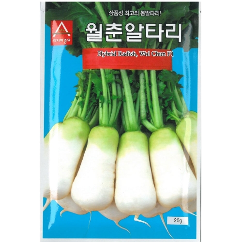 (아시아종묘/무씨앗종자) 봄알타리무씨앗 월춘알타리(20g,500g)