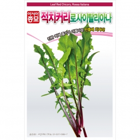 아시아종묘 치커리종자씨앗 로사이탈리아나-적치(1500립,90g)