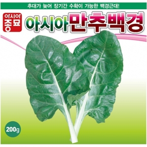 (근대씨앗종자) 아시아만추백경근대, (백근대) (200g)