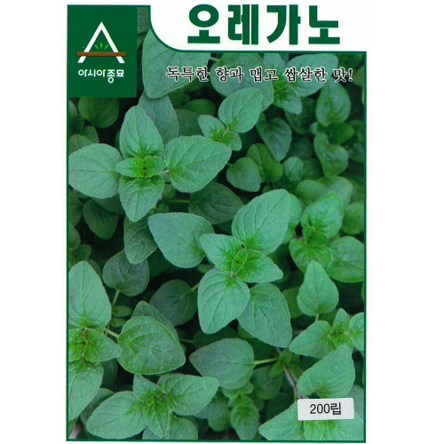 아시아종묘/허브씨앗종자 오레가노(200립,200립x3,10g)