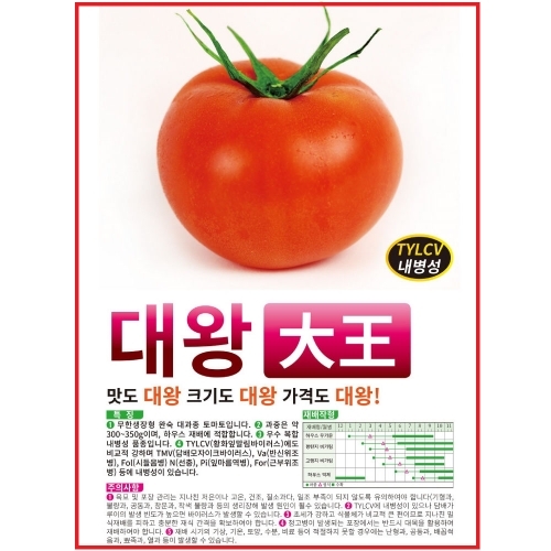 (토마토씨앗종자) 대왕(1000립)