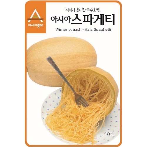 아시아종묘/국수호박씨앗종자 신아시아 스파게티 호박(500립) pumpkin seed