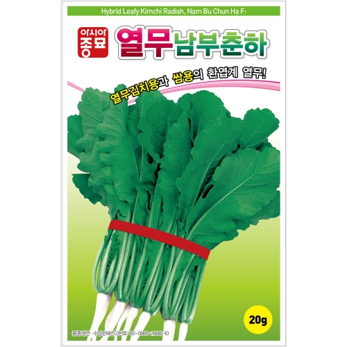 아시아종묘/열무씨앗종자 남부춘하열무 (500g)