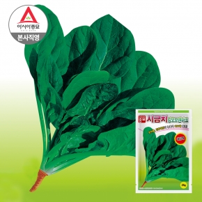 아시아종묘 시금치종자씨앗 킹오브덴마크 흑킹(25g)
