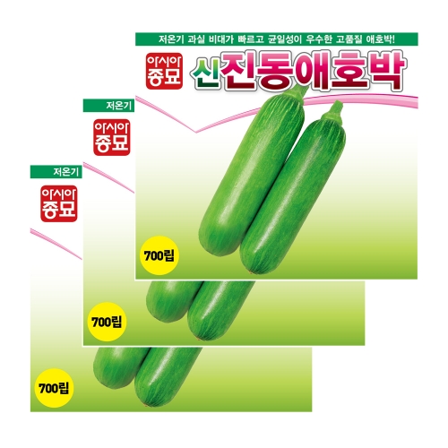 아시아종묘 채소씨앗 - 애호박씨앗 진동애호박(70립x3)