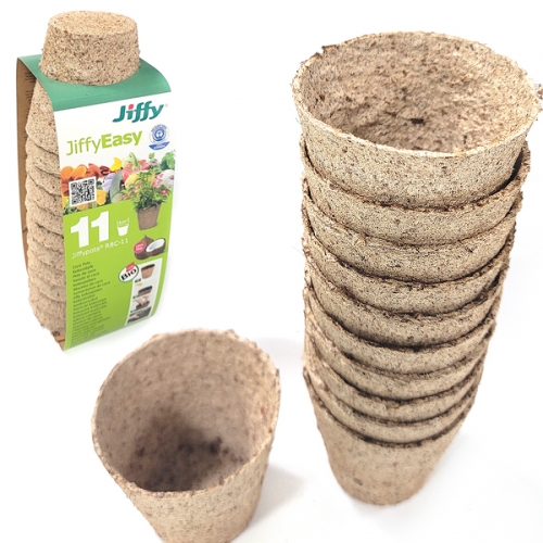 Jiffy 지피 원형포트 R8C-11 (8cm x 11개입) A01