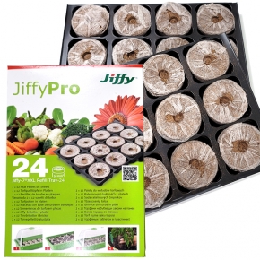 Jiffy 지피7 XXL 리필 트레이-24 (50mm x 24개) A01