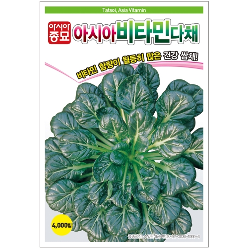 아시아종묘 다채종자씨앗 아시아비타민 다채(600g)