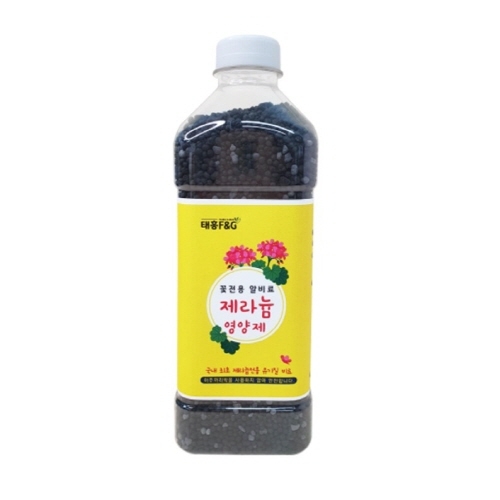 아시아종묘 페트병 제라늄영양제 유기질 비료 700g A20