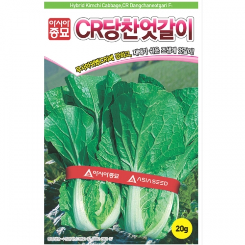 아시아종묘 배추씨앗 CR당찬엇갈이 (20g)