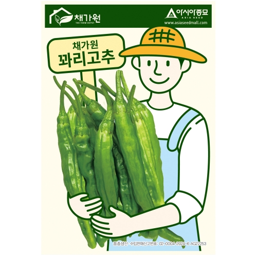 아시아종묘 고추씨앗종자 꽈리고추 50립