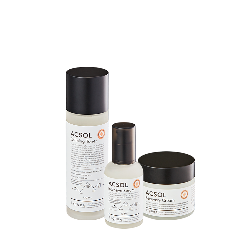 [5주년 30%]티큐라 아크솔 3종 세트</br>TYCURA ACSOL 3STEP SOLUTION