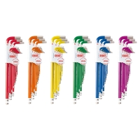 에이트 칼라 육각볼렌치세트 롱 TLC-S9N (9pcs, 1.5-10mm) 육각L렌치세트