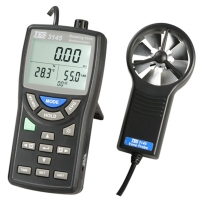 테스 메탈베인 풍량풍속계 TES-3145U 야외 공기 풍속측정기 풍량측정기 USB 타입
