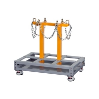 에스엔에스 이동식 가스통 거치대 SA-GLM6P 가스용기 LPG 안전용품