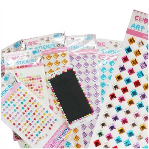 블링블링 스티커(진주/큐빅)