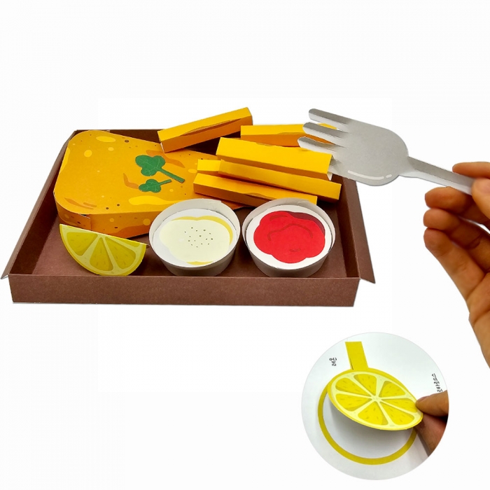 종이 공예 스테이크 만들기