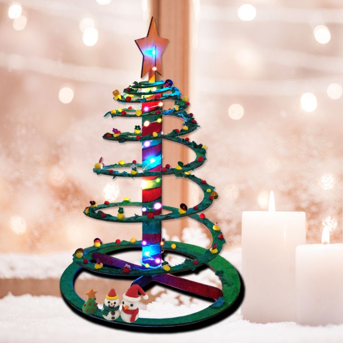 크리스마스 트리 입체 무드등 만들기