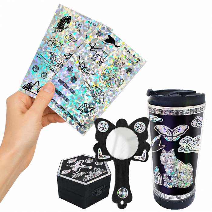 홀로그램 전통자개 스티커 (4종 택1)