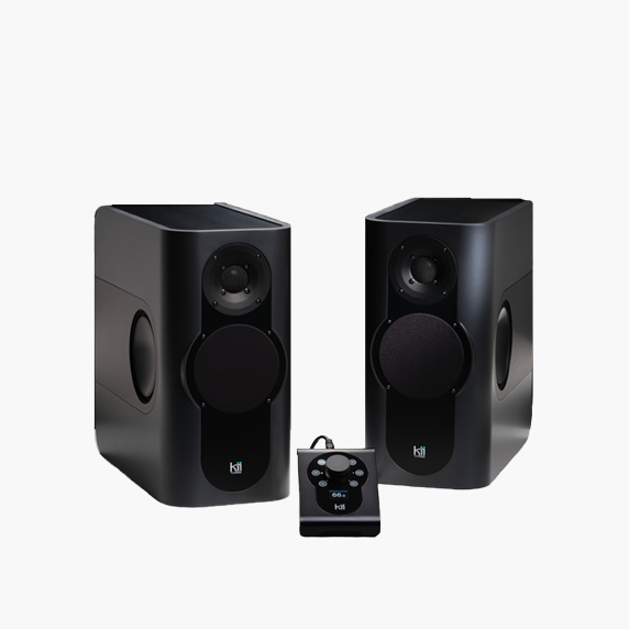 Kii Audio (키 오디오) Kii THREE System 그라파이트 사틴 메탈릭 (Pair) [Kii Control 및 케이블 포함]