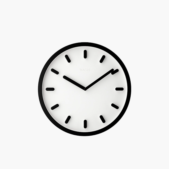 마지스 템포 월 클락 블랙