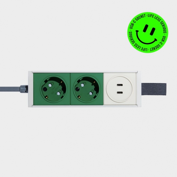 [즉시출고]  LLS Caper Green 멀티탭  (Extension USB-C socket) 1.5M