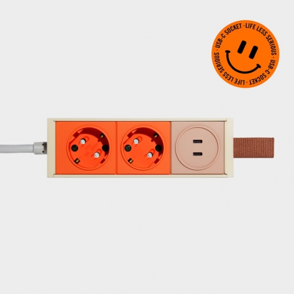 [즉시출고]  LLS Zesty Orange 멀티탭  (Extension USB-C socket) 1.5M