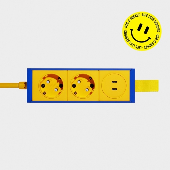 [즉시출고]  LLS Wavy Blue 멀티탭  (Extension USB-C socket) 1.5M