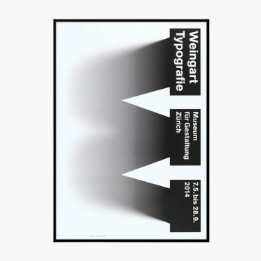 [주문 후 1개월 소요]  볼프강 웨인가르트 Weingart Typografie <액자 포함>  (90 x 128 cm)