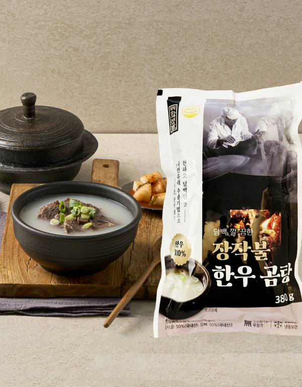 [연호전통식품] 장작불 한우곰탕 380g*3개+한우사태 50g*3개