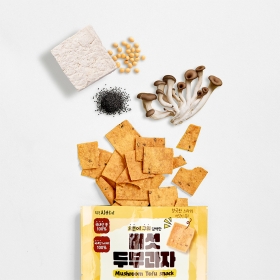 버섯두부과자 국산콩 100% 국산버섯 건강간식