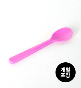 아이스크림 스푼 핑크(120mm) / 개별포장, 4,000pcs