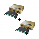 [1+1] 삼성 정품 컬러 레이저프린터 토너 5,000매 + 5,000매 (검정) CLT-K508L