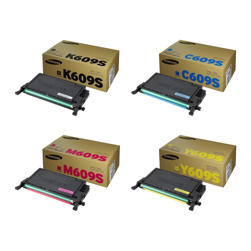 삼성 정품 컬러 레이저프린터 토너 4색 패키지 (KCMY 컬러세트) CLT-K609S/C609S/M609S/Y609S