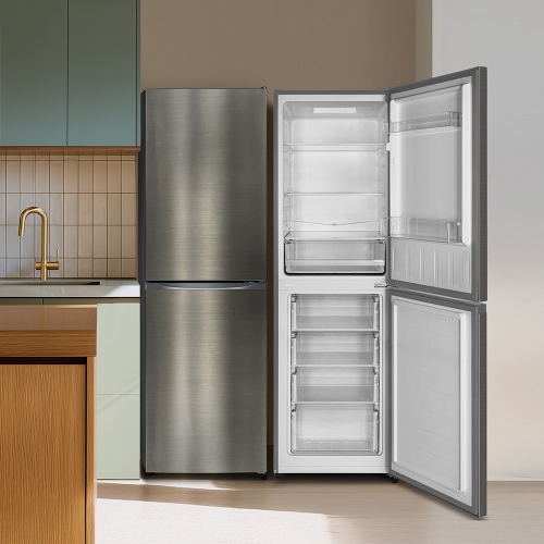 [thehaam] 더함 254L 상냉장 R262 냉장고 메탈실버 냉동고4칸 히든핸들 2도어 (R262MS1-D2BM)