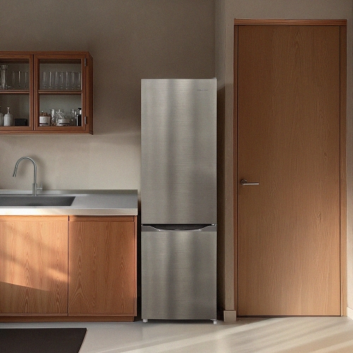 [thehaam] 더함 262L 상냉장 R262 냉장고 메탈실버 냉동고3칸 히든핸들 2도어 (R262D1-MS1BM)