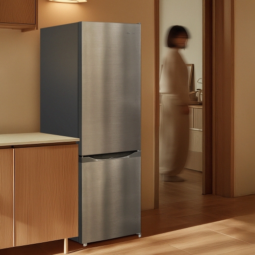 [thehaam] 더함 262L 상냉장 R262 냉장고 메탈실버 냉동고3칸 히든핸들 2도어 (R262D1-MS1BM)