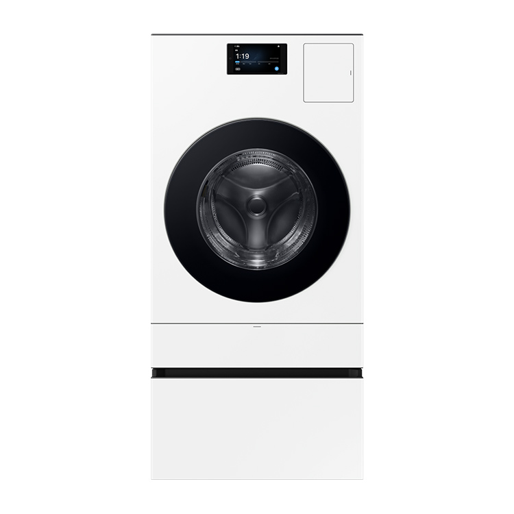 삼성 비스포크 AI 콤보 25/18kg (177.8mm LCD)+ 허리사랑 수납함 WD90F25CHWN1 화이트