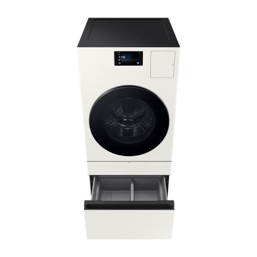 삼성 비스포크 AI 콤보 25/18kg (177.8mm LCD)+ 허리사랑 수납함 WD90F25CHYN1 그레이지