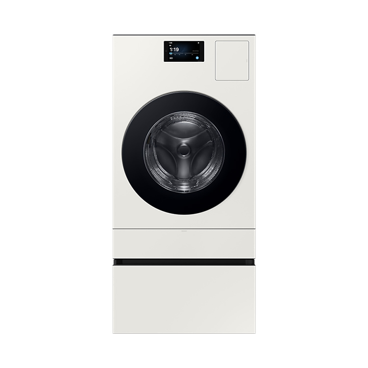 삼성 비스포크 AI 콤보 25/18kg (177.8mm LCD)+수납함 그레이지 WD90F25AHYN1