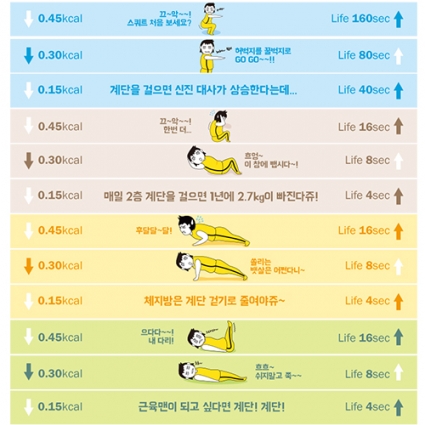 건강계단 스티커 계단띠 건강계단-032