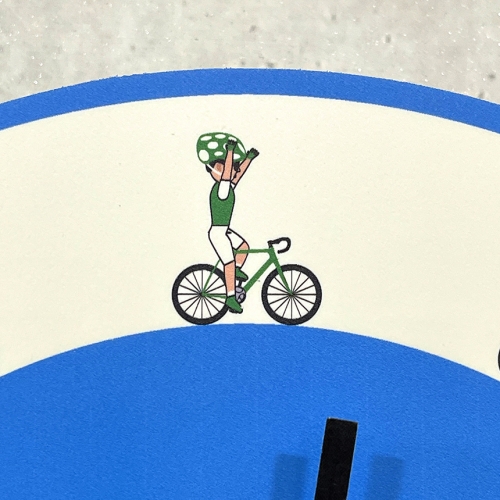 움직이는 자전거캐릭터 벽시계 자전거 선물 용품 특이한 시계 재미있는 시계