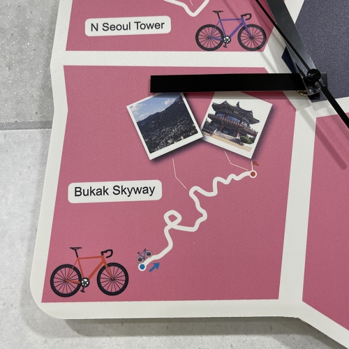 남산타워 북악스카이웨이 자전거 코스 벽시계 자전거 선물 용품 특이한 시계 재미있는 시계