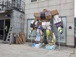 허니콤보드 리사이클론 대형 종이로봇